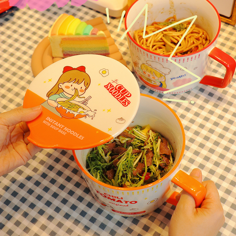 Dim Sum Basket - Cartoon Noodle istantanei Ramen Ciotola con