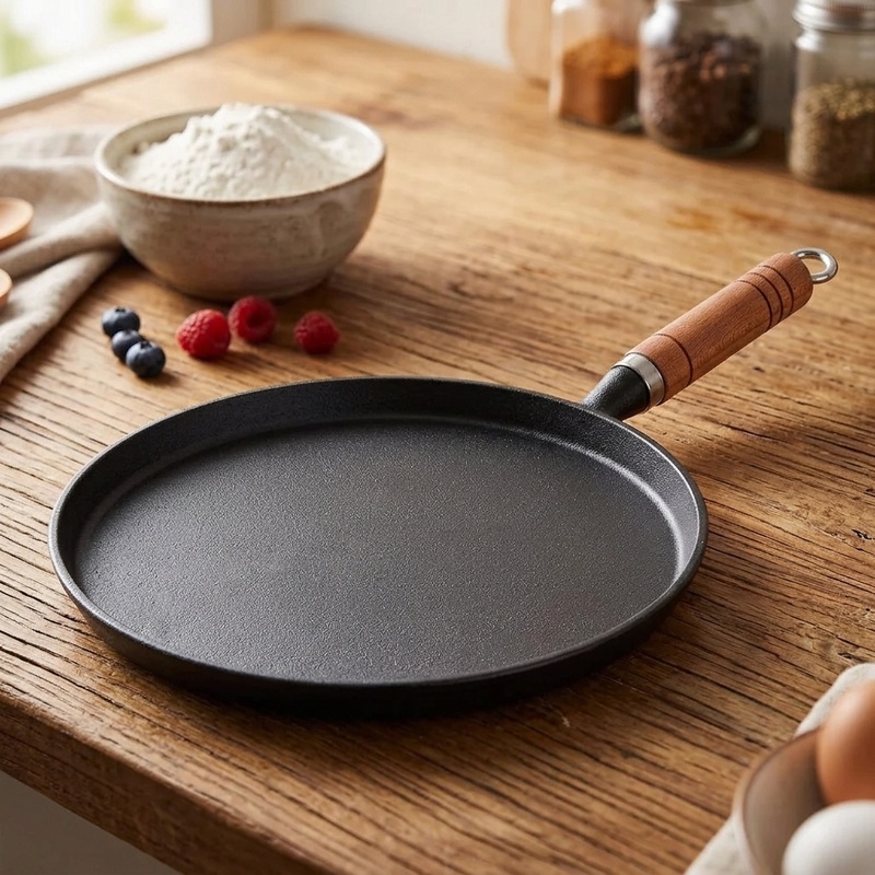 Egg Waffle Pan - Padella in ghisa da 20/23/26 cm