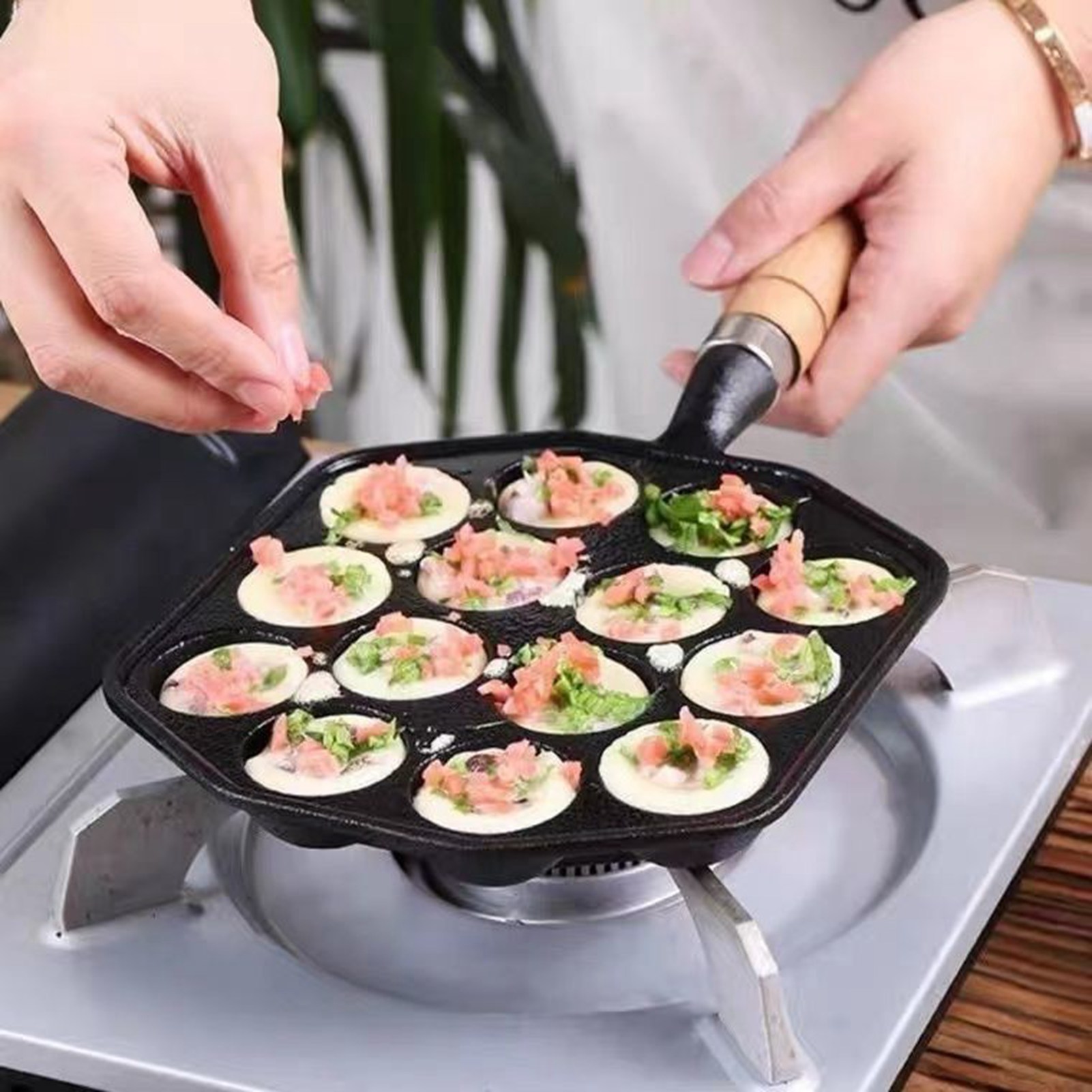 Takoyaki Grill Plate - Takoyaki Grill Pan Facile da pulire