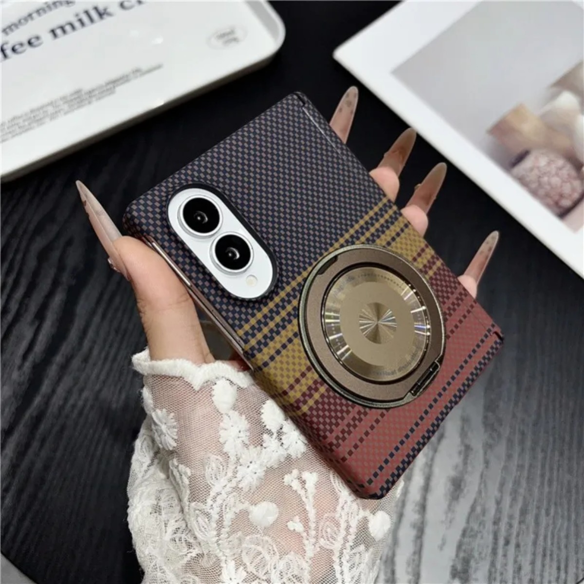 Supporto a 360° in pelle e fib - Taco Stand Holder recensione e prezzo